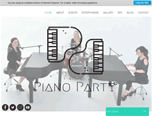 Tablet Screenshot of pianoparty.com
